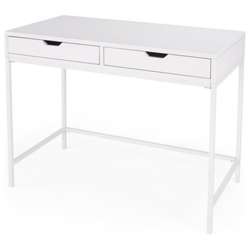 Beaumont Lane Metropolitan Living Desk with Drawers in White