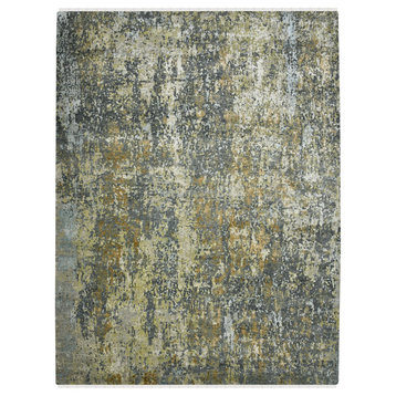 Mystique Linden Area Rug, Gray and Beige, 9'x12', Abstract