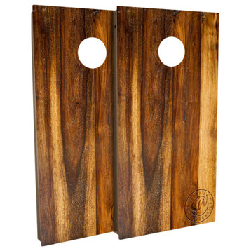 Treated Oak Cornhole Board Set, Includes 8 Bags