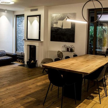 Industrial style living - room and kitchen furniture by Cuibul de Design.