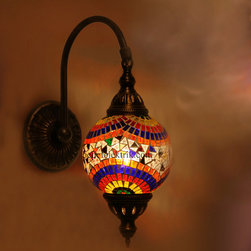Colorful Turkish Style Mosaic Lighting Wall Sconce - Wall Sconces