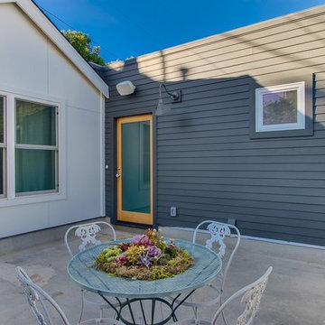 Courtyard with Hardi-Siding