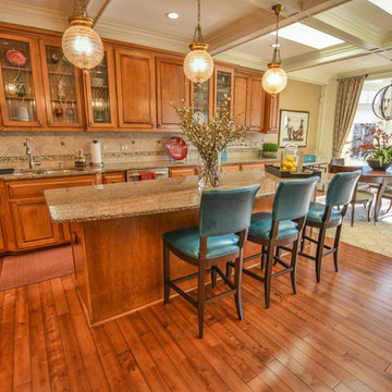 Peggy's Kitchen color scheme with turquoise