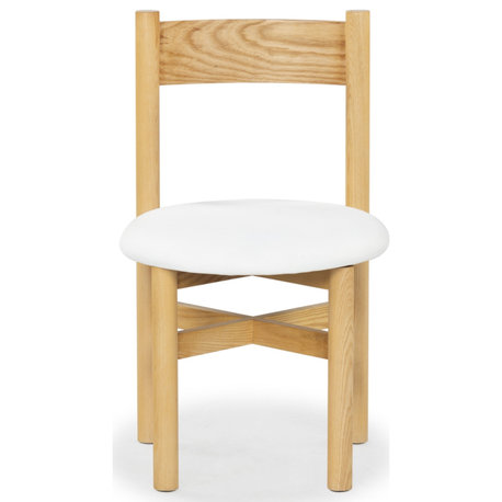 Safavieh Couture Tayla Dining Chair, Natural/White