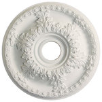 Udecor - MD-5045 Ceiling Medallion, Piece - Ceiling medallions and domes are manufactured with a dense architectural polyurethane compound (not Styrofoam) that allows it to be semi-flexible and 100% waterproof. This material is delivered pre-primed for paint. It is installed with architectural adhesive and/or finish nails. It can also be finished with caulk, spackle and your choice of paint, just like wood or MDF. A major advantage of polyurethane is that it will not expand, constrict or warp over time with changes in temperature or humidity. It's safe to install in rooms with the presence of moisture like bathrooms and kitchens. This product will not encourage the growth of mold or mildew, and it will never rot.