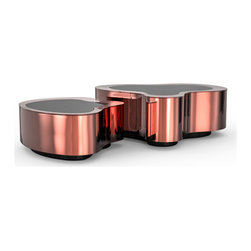 WAVE POLISHED COPPER Center Tables - Coffee Tables