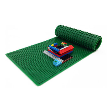 PlayScapes 32" Portable Building Brick 2-Sided Play Mat - Compatible with Popul
