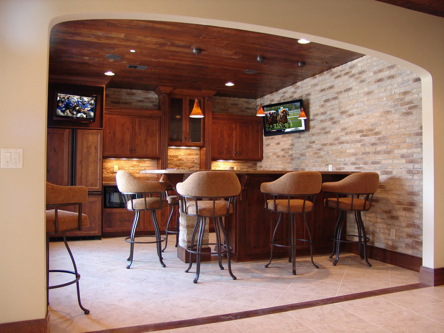 Basement Bar Television Installation