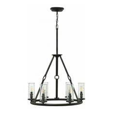 Hinkley Dakota 6 Light Oil Rubbed Bronze Up Chandelier, 26.5"x36.5"