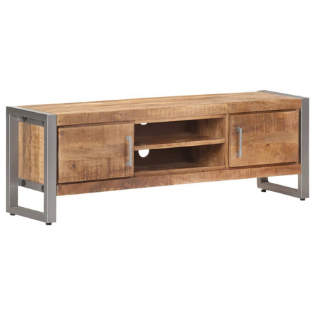 vidaXL TV Stand TV Unit Sideboard TV Console Media Cabinet Rough Mango Wood