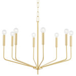 Mitzi by Hudson Valley Lighting - Bailey 8-Light Chandelier, Aged Brass Finish - Features: