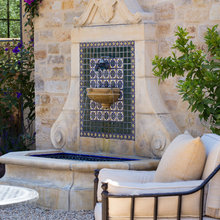 Firepit and fountain