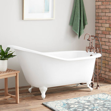 60" Kelvan Cast Iron Slipper Clawfoot Tub