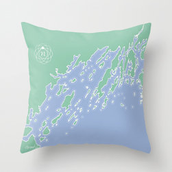 Casco Bay Maine Accent Throw Pillow - Decorative Pillows