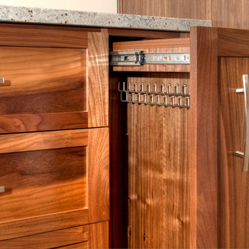 Stained Walnut Master Closet