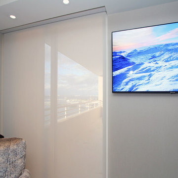 Brickell Key - Bedroom AV, Lighting & Motorized Shades