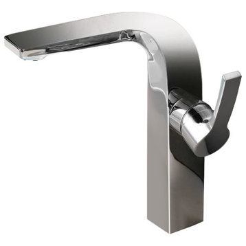Dowell 8001/020 Series Single Handle Vessel Bathroom Faucet, Chrome
