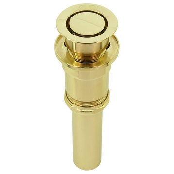 Patented Pop Down Drain, Fully Finished, Pvd Polished Brass