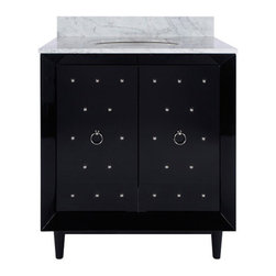 Worlds-Away - Davin Black Vanity - Bathroom Vanities And Sink Consoles