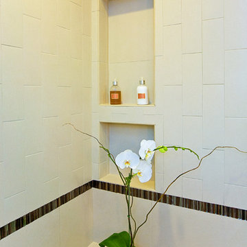 Bathroom - vertical subway tile