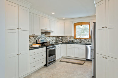 Kitchen - transitional kitchen idea in New York