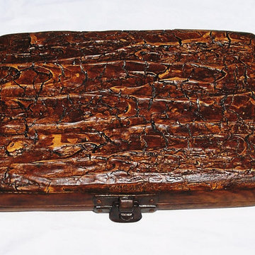 Tree Bark Finish (fly fishing box)