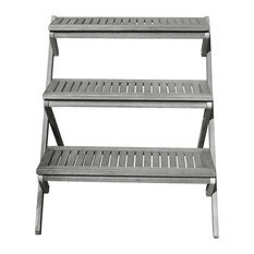 Renaissance Eco-Friendly Hand-Scraped Hardwood 3-Layer Garden Planter Stand