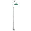 Cocoweb 12" Vintage LED Post Light in Green With 11' Post