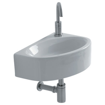 Mega WSB5701F Wall Mounted Bathroom Sink 16.5" x 11.6"
