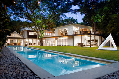 Elegant exterior home photo in Austin