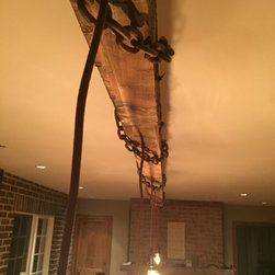 Oversized Barn Style Island Light Fixture - Pendant Lighting