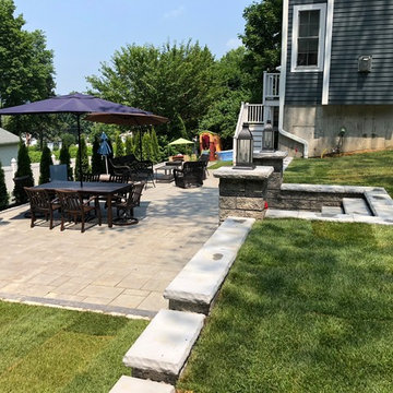 Unilock Beacon Hill NY Blend Patio Installation