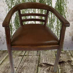 Armlehnstuhl mit Leder - Office Chairs