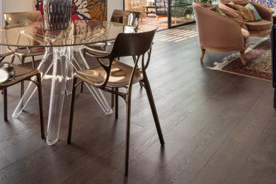 French Oak Black Forest flooring brings depth and luxury to this space.