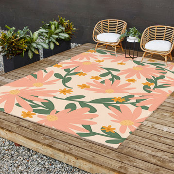 Lane And Lucia Meadow Of Autumn Wildflowers Outdoor Rug, 8'x10'