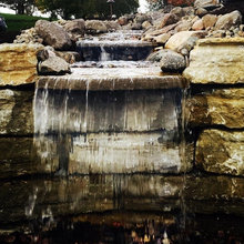 outdoor waterfall