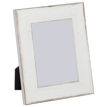 Country Collection Matte White Picture Frame, 5"x7"