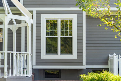 Transitional exterior home idea in Cincinnati