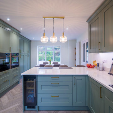 Green Shaker Kitchen in Winshill