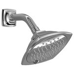 Toto - Toto Trad Series B 5Spray Modes 5.5" 2.5GPM Showerhead Polished Chrome - At TOTO, we design simple, brilliant, and elegant solutions for basic human needs where every innovation and detail is designed with you in mind. Were committed to improving peoples lives and for over a century, weve made products that do just that. The TOTO Classic Collection Series B Five Spray Showerhead offers a traditional and clean design that adds style to any bathroom dcor. The showerhead has five spray modes to enhance your shower experience. Indulge and choose from a spray, spray and massage combo, massage, or a mist. The final mode is a pause, which enables the user to stop the flow of water without changing the temperature or volume settings of the shower control. Fixture offers maximum flow rate of 2.5 gpm and has a five inch diameter spray plate. Long lasting and durable, this showerhead is made of solid brass construction and features rubber nozzles that help to prevent limescale buildup. TOTO creates a clean, relaxed, and refreshing lifestyle by designing for every part of the bathroom and striving to bring more to every moment you spend there.  Shower arm purchased separately.