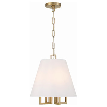 Libby Langdon for Crystorama Westwood 4-Light Vibrant Gold Mini Chandelier