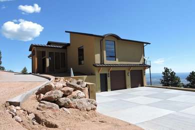 Inspiration for a contemporary home design remodel in Denver