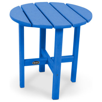 Cape Cod Round 18" Side Table, Pacific Blue