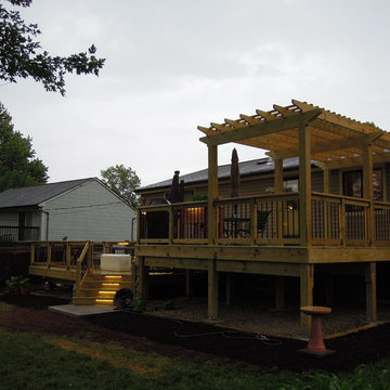 2-Tiered Treated Lumber Deck, Batavia OH