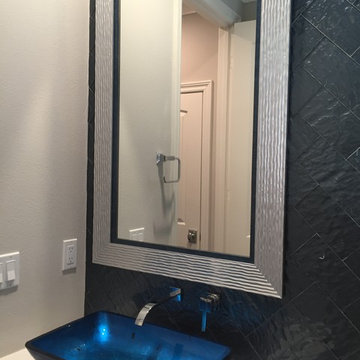 Powder Room Silver Framed Mirrors