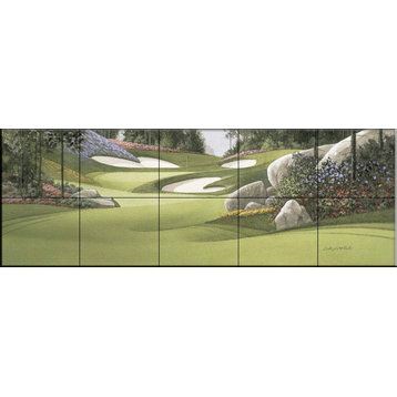 Tile Mural, Golf 3 by Douglas Laird