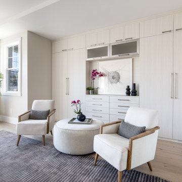 Elegant Space-Saving External Wardrobe with Media Alcove