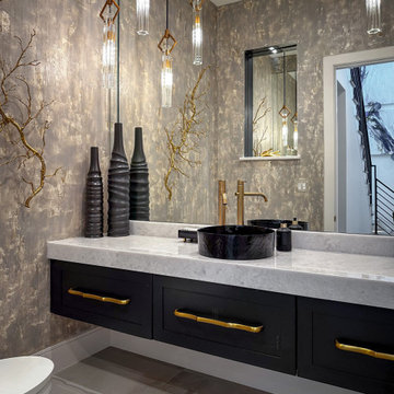 Transitional Powder Room