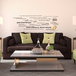 Lord of the Rings Quote Collection - Wall Decals