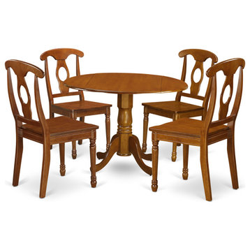 5 Pc Kitchen Nook Dining Set -Breakfast Nook And 4 Dinette Chairs